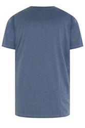 KAM Big & Tall Indigo Blue Brooklyn Motorbike Graphic Print T-Shirt | BadRhino 2