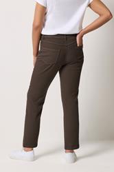 M&Co Chocolate Brown Ankle Grazer Jeans | M&Co 4