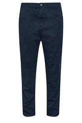 KAM Big & Tall Dark Navy Blue Chino Trousers