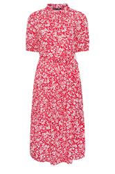 M&Co Petite Red Ditsy Floral Print Dress | M&Co 5
