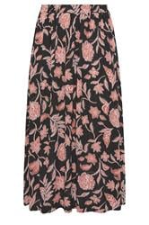 EVANS Plus Size Rust Orange Print A Line Midi Skirt | Evans 6