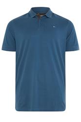 BadRhino Big & Tall Teal Blue Short Sleeve Polo Shirt | BadRhino 5