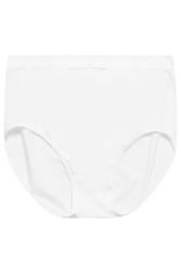 YOURS Plus Size White Seamless Light Control Full Briefs | Yours Clothing 4