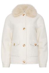 LTS Tall Women's Ivory White Faux Fur Coat | Long Tall Sally 7