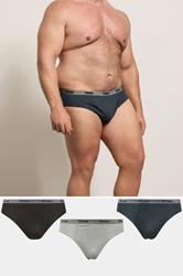 D555 Grey 3 PACK Briefs | BadRhino 1