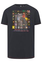 D555 Big & Tall Dark Navy Blue Pink Floyd T-Shirt | BadRhino 2
