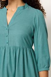 M&Co Green Fine Stripe Tiered Maxi Dress | M&Co 4