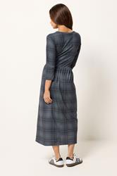 PixieGirl Petite Women's Grey Check Midi Dress | PixieGirl 2