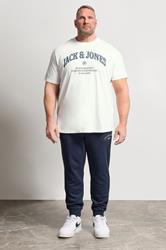 JACK & JONES Big & Tall Navy Blue Joggers | BadRhino 1
