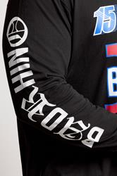 BadRhino Big & Tall Black Long Sleeve Racing Graphic T-shirt | BadRhino 5