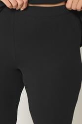 YOURS Plus Size Black Active Flared Leggings | Yours Clothing 4