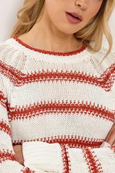 LTS Tall White & Red Stripe Knit Jumper | Long Tall Sally 5