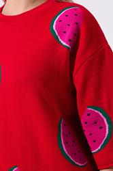 LIMITED COLLECTION Plus Size Red Knitted Boxy Top  4