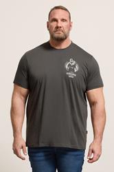 BadRhino Big & Tall Grey Mandalorian & Grogu Graphic T-Shirt | BadRhino 3