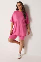 YOURS Plus Size Pink Shorts | Yours Clothing 1