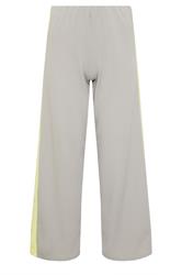 PixieGirl Petite Women's Grey Side Stripe Scuba Wide Leg Trousers | PixieGirl 5