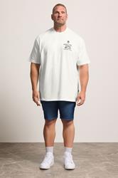 BadRhino Big & Tall White Extra Long 'The Tuskstone Manor' Graphic T-Shirt | BadRhino 1
