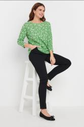 M&Co 3 PACK Green & White Ditsy Floral Cotton Tops | M&Co 4