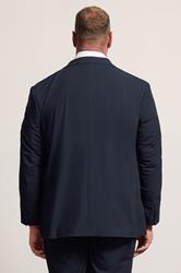 D555 Big & Tall Navy Blue Suit Jacket | BadRhino 2