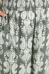 EVANS Plus Size Set Green Abstract Print | Evans 6