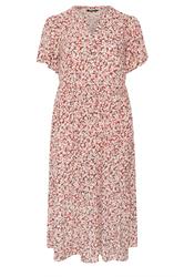 YOURS vestido naranja floral con tapeta