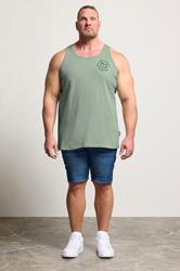 BadRhino Big & Tall Green Graphic Vest Top 2