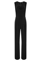 LTS Tall Women's Black Cowl Neck Wide Leg Jumpsuit | Long Tall Sally 5
