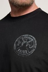 IronRhino Big & Tall Black Weight Plate T-Shirt | BadRhino 4