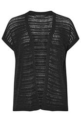 M&Co Black Short Sleeve Cardigan