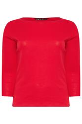 M&Co top rojo de algodón