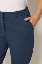M&Co Navy Blue Ponte Tailored Trousers | M&Co 4
