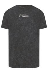 BadRhino Big & Tall Black Acid Wash Golf GTI Graphic T-Shirt