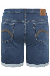BadRhino Big & Tall Mid Blue Ultra Stretch Denim Short | BadRhino 6