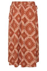 YOURS Plus Size Rust Orange Abstract Skirt 8