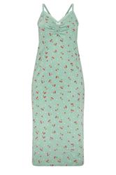 YOURS Plus Size Green Cherry & Polka Dot Chemise Nightdress | Yours Clothing 6