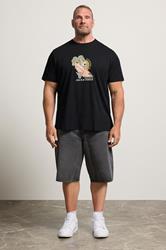 JACK & JONES Big & Tall Black Bronx Shorts | BadRhino 1