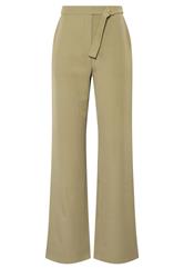 LTS Tall Women's Sage Green Tab Detail Wide Leg Trousers | Long Tall Sally 5