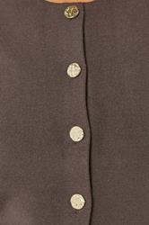 LTS Tall Women's Chocolate Brown Button Vest Top | Long Tall Sally 4