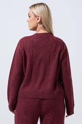 LIMITED COLLECTION Plus Size Red Rose Jacquard Cardigan 4