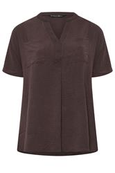 EVANS Plus Size 2 Pack Brown And Pink Utility Shirts | Evans 8