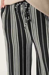 YOURSET 2 PACK Plus Size Black Stripe Wide Leg Trousers | Yours Clothing 7