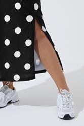 LIMITED COLLECTION Plus Size Black Polka Dot Maxi Dress | Yours Clothing 4