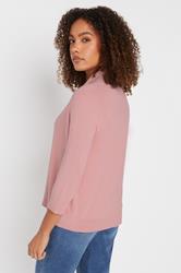 M&Co Blush Pink Shawl Collar Cardigan | M&Co 2