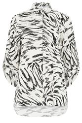 M&Co Black & White Abstract Print Shirt
