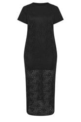 LIMITED COLLECTION Plus Size Black Lace 2-In-1 Maxi Dress | Yours Clothing 5