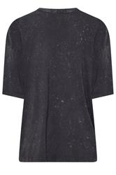 YOURS Plus Size Grey Acid Wash Boxy Daisy Print T-Shirt | Yours Clothing 2