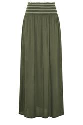 LTS Tall Olive Green Embroidered Waist Maxi Skirt