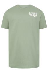 BadRhino Big & Tall Green Extra Long 'Paradise' Graphic T-Shirt 6