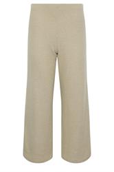 PixieGirl Petite Sage Green Ribbed Soft Touch Wide Leg Trousers
