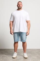 BadRhino Big & Tall Light Blue Wash Carpenter Shorts | BadRhino 2